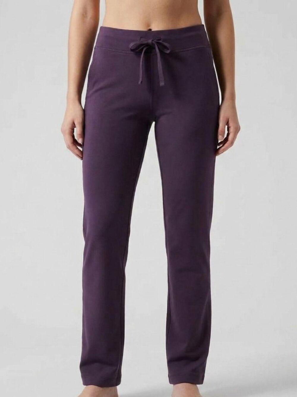 American Giant Women’s Classic Straight Leg Sweatpants L Purple Heavyweight